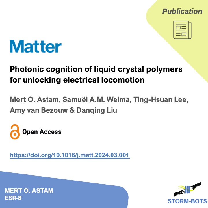 Congratulations on a new publication, Mert (ESR-8 at @TUeindhoven )! This publication explores a new way of training LC-based materials to respond to electrical stimuli that would otherwise be insufficient. 
Full article: doi.org/10.1016/j.matt…

@MSCActions #openaccess
