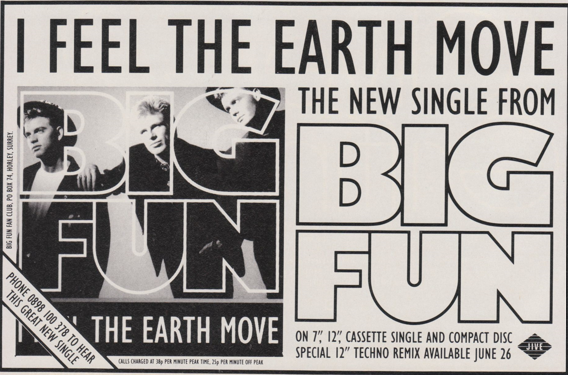 myfizzypop's tweet image. Happy 35th to the non-release of #IFeelTheEarthMove by #BigFun, not in shops #onthisdayinpop in 1989!! At least we got a #SmashHits article introducing us to #TheHitmanAndHer sensation, explaining why the release was cancelled. I blame it on the boogie!
onthisdayinpop.com/2015/04/big-fu…