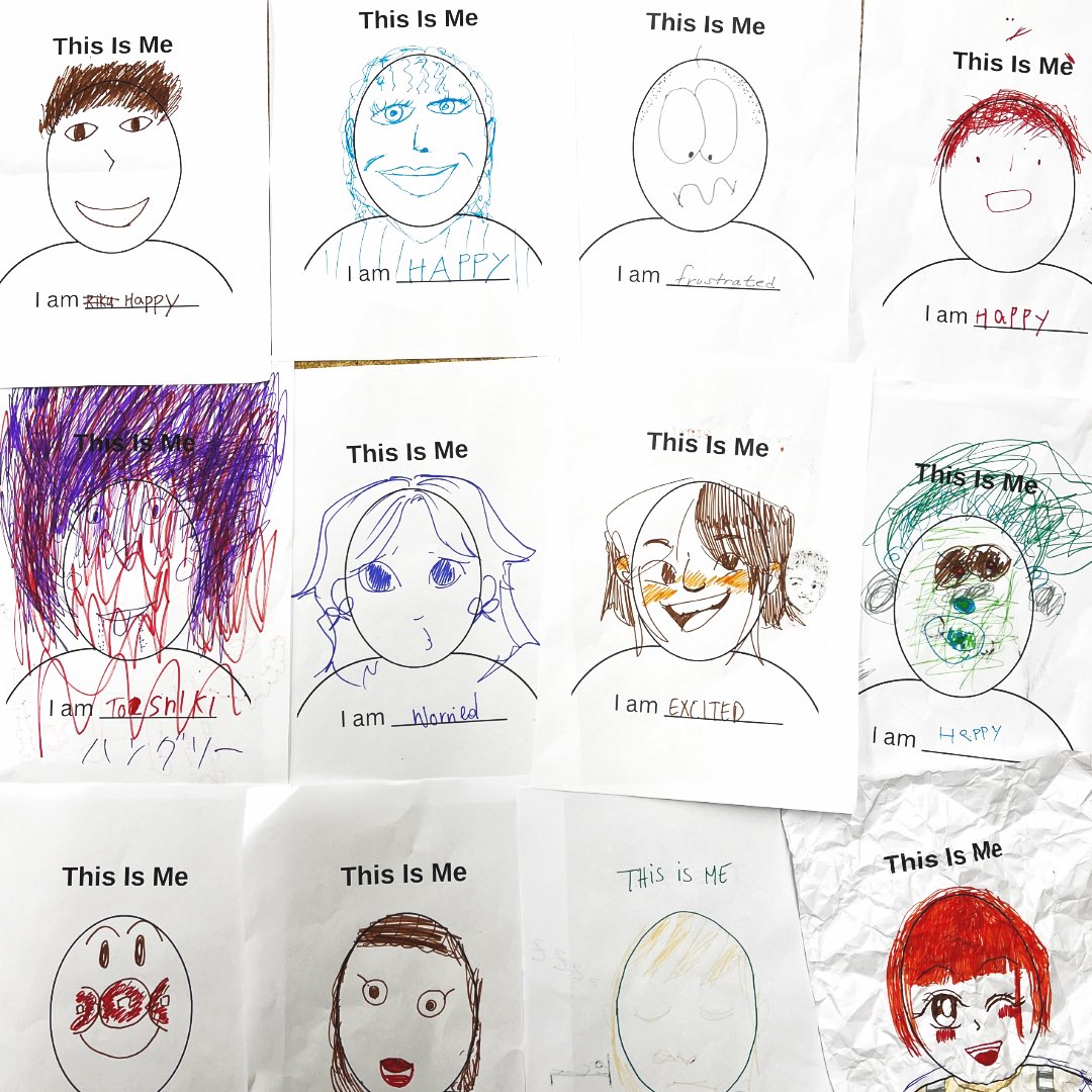 I started volunteering at an NPO called <a href="/youmewenpo/">YouMeWeNPO</a> and these are the amazing drawings from the children on yesterday's topic 'feelings'. 🎨🖌️ #npo #volunteering #art #drawing #feeling