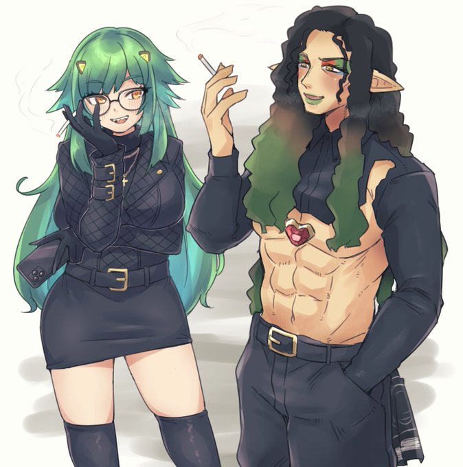 この2人がより一層好きになった… #にじGTAFA #お花畑青空大写生大会 #ヒスイワークス 