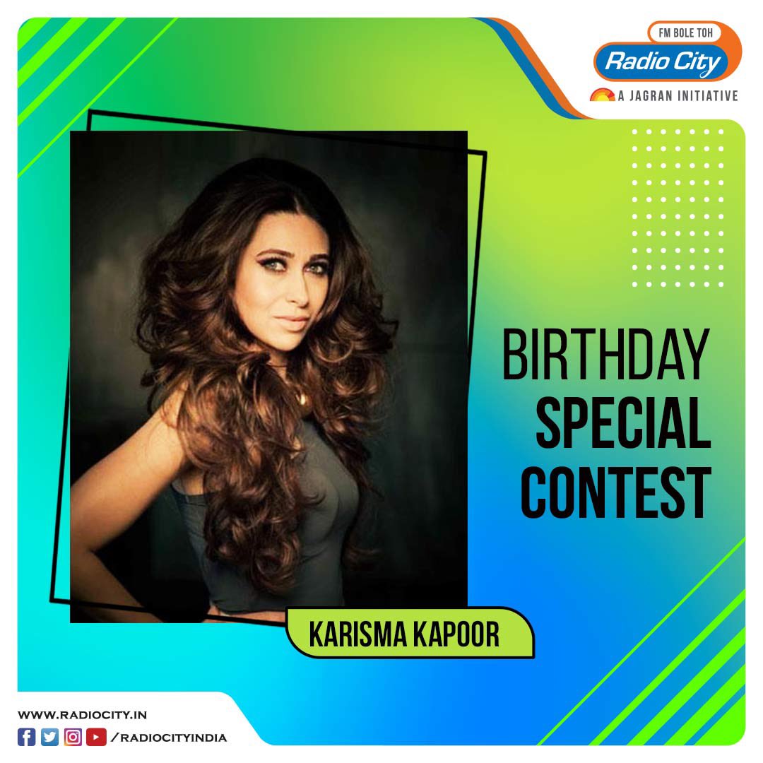#BirthdaySpecialContest

Here's your opportunity to win an Amazon India e-voucher by answering the questions below-

1. In which year did Karisma Kapoor make her Bollywood debut?
A-1989
B-1991
C-1993
D-1995

2. What was the title of Karisma Kapoor’s debut film?
A-Raja Hindustani