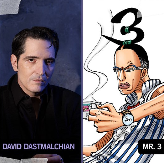 newworldartur's tweet photo. David Dastmalchian will be playing Galdino (Mr. 3) in the One Piece Live Action! https://t.co/eKJ2rvYgU4