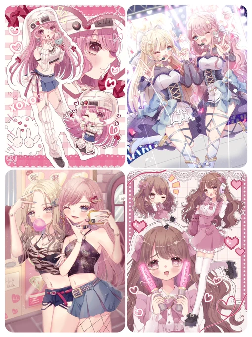 #2024年自分が選ぶ今年上半期の4枚 
女の子たくさん描いた〜₍ᐢ ɞ̴̶̷.̮ɞ̴̶̷ ᐢ₎ 