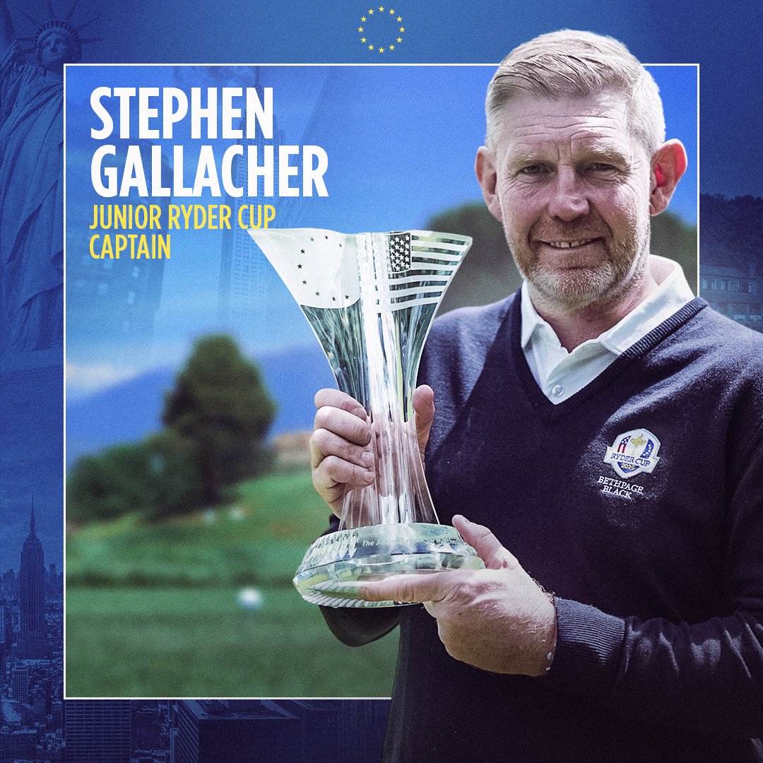 WE GO AGAIN...💪🏽🇪🇺🏆

Following the historic Team Europe Junior Ryder victory in Rome....

...Stephen Gallacher will, once again, Captain Junior Team Europe in New York in 2025

Let's do this 👊🏼

<a href="/stevieggolf/">Stephen Gallacher</a>
<a href="/JuniorRyderCup/">Junior Ryder Cup</a>
<a href="/RyderCupEurope/">Ryder Cup Europe</a> 
<a href="/LukeDonald/">Luke Donald</a>
<a href="/rydercup/">Ryder Cup</a>

⛳️🏌🏼‍♂️🇪🇺🏌🏼‍♀️😎