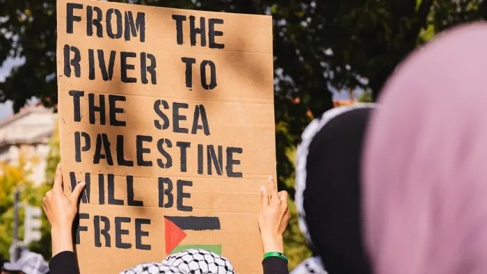 Lady4Liberation's tweet photo. @GillianLazarus Zionists are few. We are MANY! You can't genocide us all! When your censors try to cut off our heads, 3 more will appear! It is Zionists like YOU who are the enemies of humanity. For every Palestinian woman you rape &amp; every Palestinian child you kill, there will be repercussions! https://t.co/hp2imXNZr5