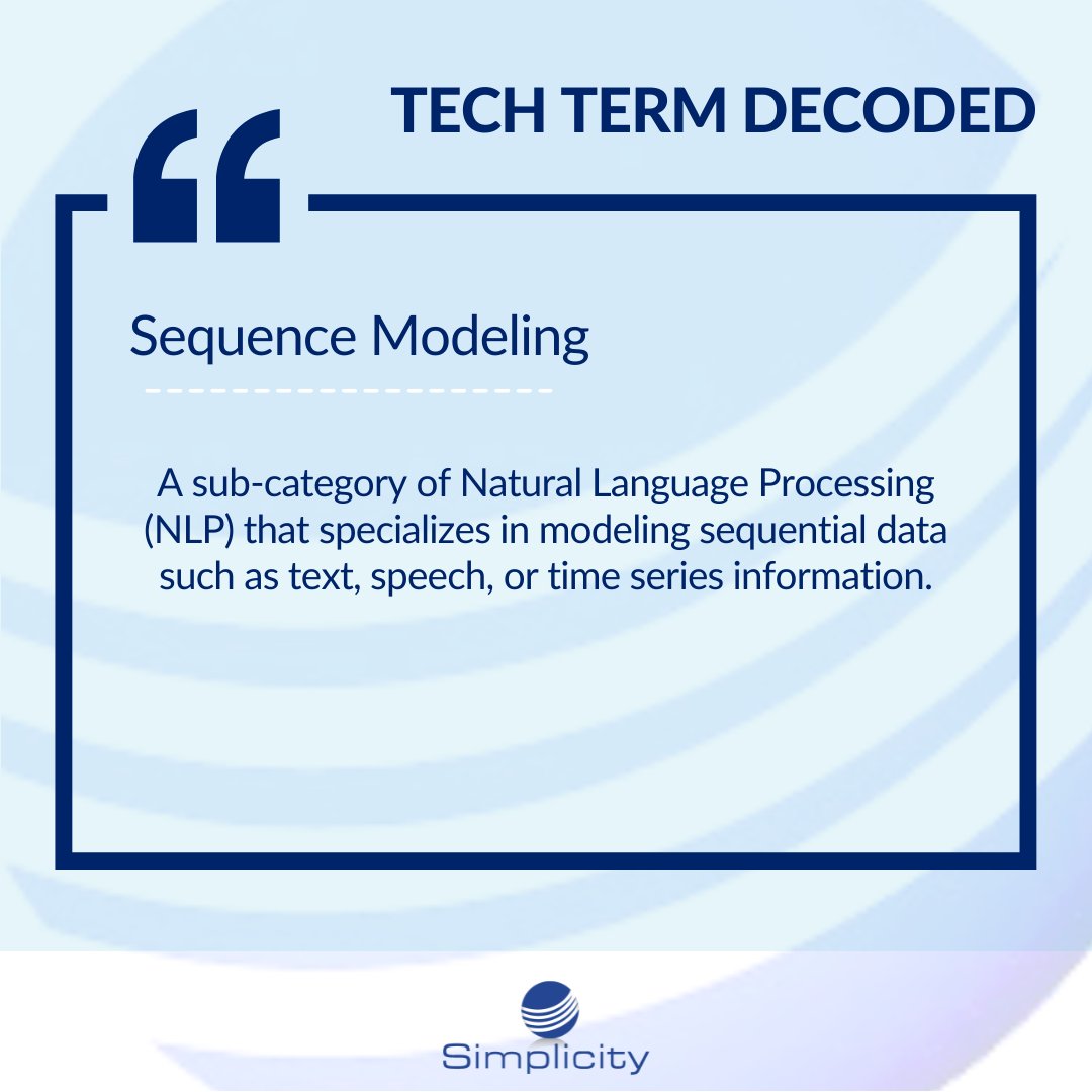 SimplicityVoIP's tweet image. Did you know that we all use sequence modeling every day? Whenever you&apos;re writing an email and it gives you suggestions for what&apos;s next-- that&apos;s sequence modeling! #SequenceModeling #PredictiveText #AIisReadingMyMind