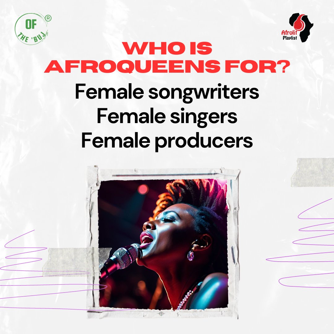 afrolitplaylist's tweet photo. The AfroQueens Recording Camp is strictly for women, by women!
Are you a female singer, songwriter or producer? It's your time to shine & showcase your talent.
More updates coming soon, watch this space β₯οΈ
#Afrolitplaylist #afroqueensrecordingcampvol1 #Afroqueens https://t.co/h5aUoO8lwY