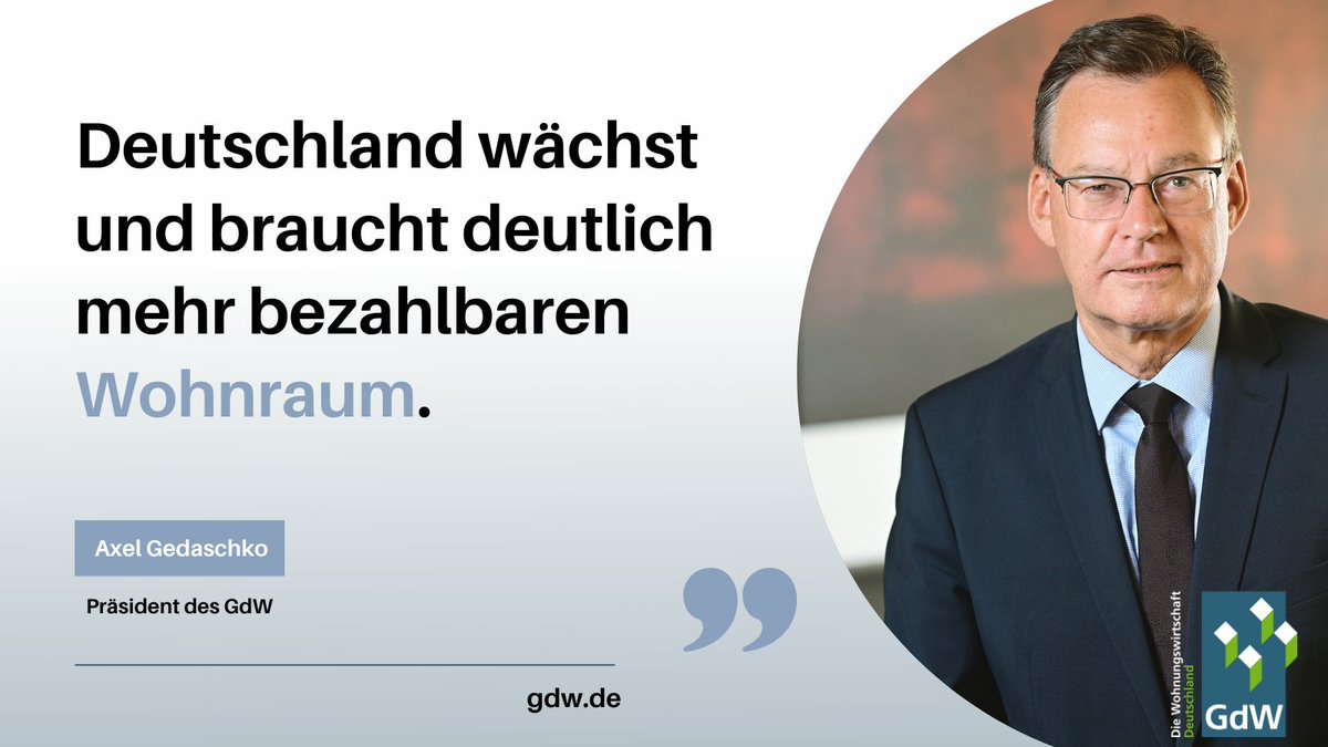 GdW Bundesverband (@gdwwohnen) on Twitter photo Das <a href="/destatis/">Statistisches Bundesamt</a> hat erste Ergebnisse des #Zensus 2022 präsentiert. Die #Bevölkerung Deutschlands ist seit 2011 um 2,5 Mio. Menschen gewachsen.
Die #Politik muss einen Turbo für die Schaffung von mehr bezahlbarem #Wohnraum in den Ballungsregionen zünden.
shorturl.at/ZYycL Das <a href="/destatis/">Statistisches Bundesamt</a> hat erste Ergebnisse des #Zensus 2022 präsentiert. Die #Bevölkerung Deutschlands ist seit 2011 um 2,5 Mio. Menschen gewachsen.
Die #Politik muss einen Turbo für die Schaffung von mehr bezahlbarem #Wohnraum in den Ballungsregionen zünden.
shorturl.at/ZYycL