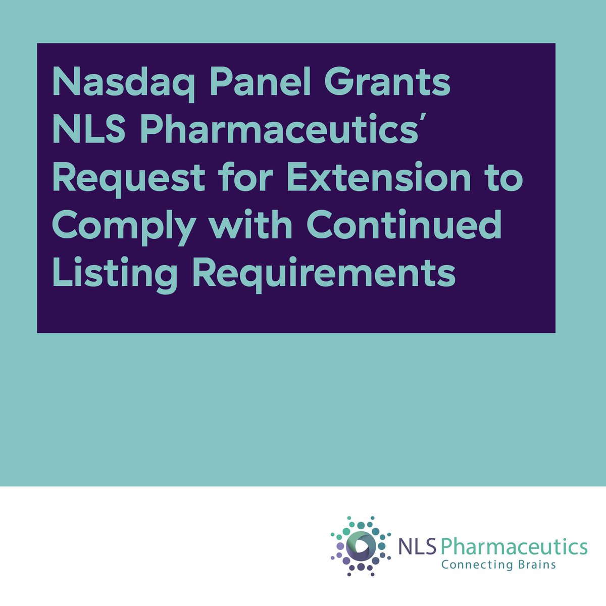 NLS Pharmaceutics has been granted an extension by the Nasdaq Hearings Panel until October 14, 2024, to meet continued listing requirements. This allows us time to strengthen our financial position.

Full article: rb.gy/rpdsaj 

#nlspharmaceutics #narcolepsy $NLSP