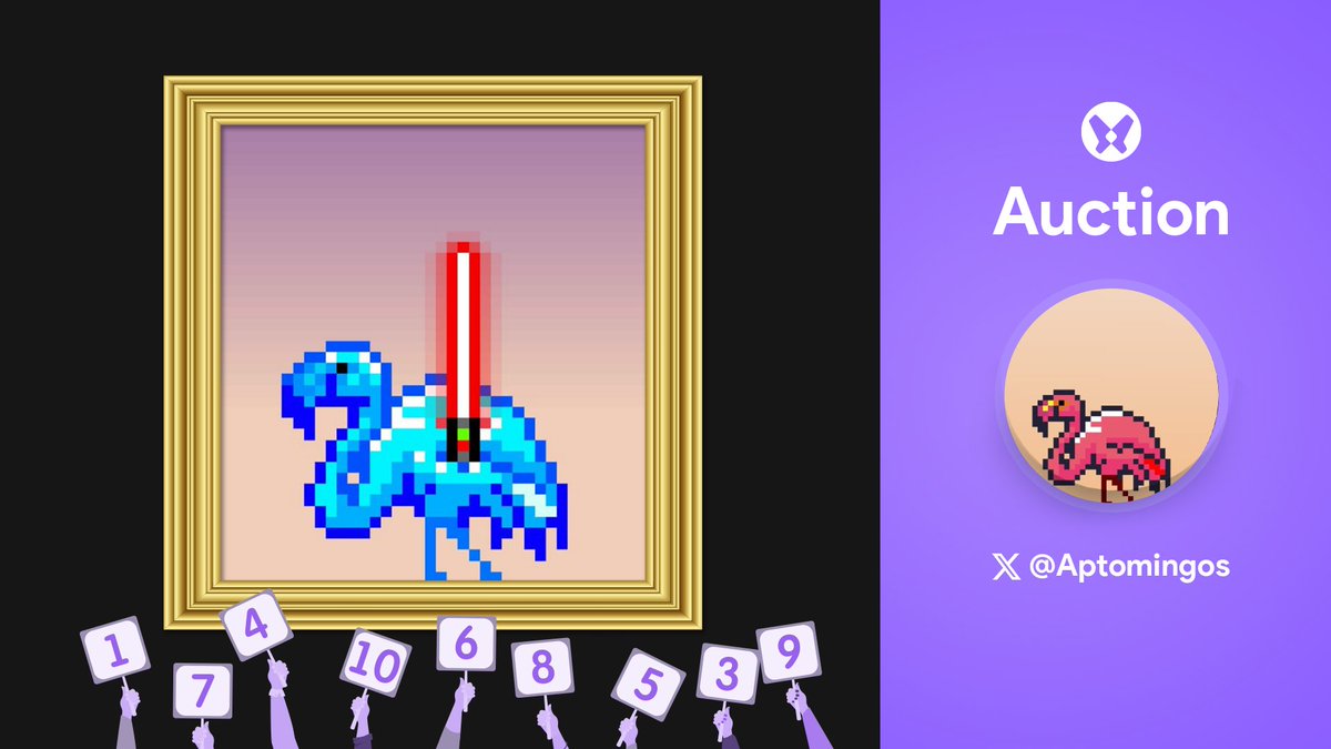 🍤 .<a href="/shrimp_apt/">SHRIMP</a> AUCTION'S UP 🍤

Check out this stunning Mingo up for auction at Wapal!

💰 - Bid starts from 1000 $SHRIMP 
⏰ - Bid starts at approx 1:45 PM UTC 

Bid Link - launchpad.wapal.io/auctions/aptom…