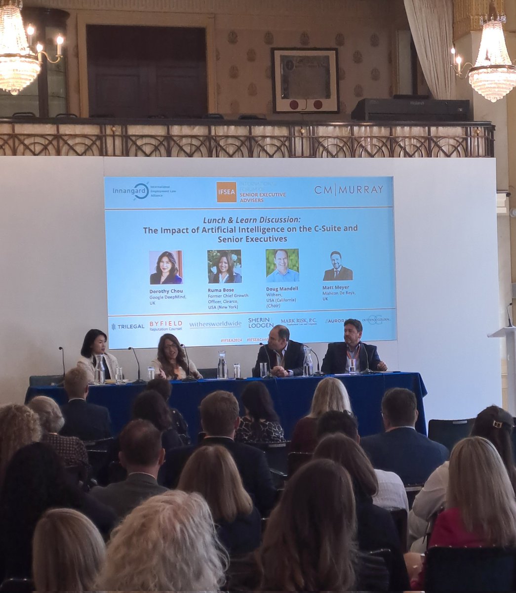 An exciting lunch and learn discussion on "The Impact of Artificial Intelligence on the C-Suite". #IFSEAConference2024 #ArtificialIntelligence #AI #AllAboutExecs