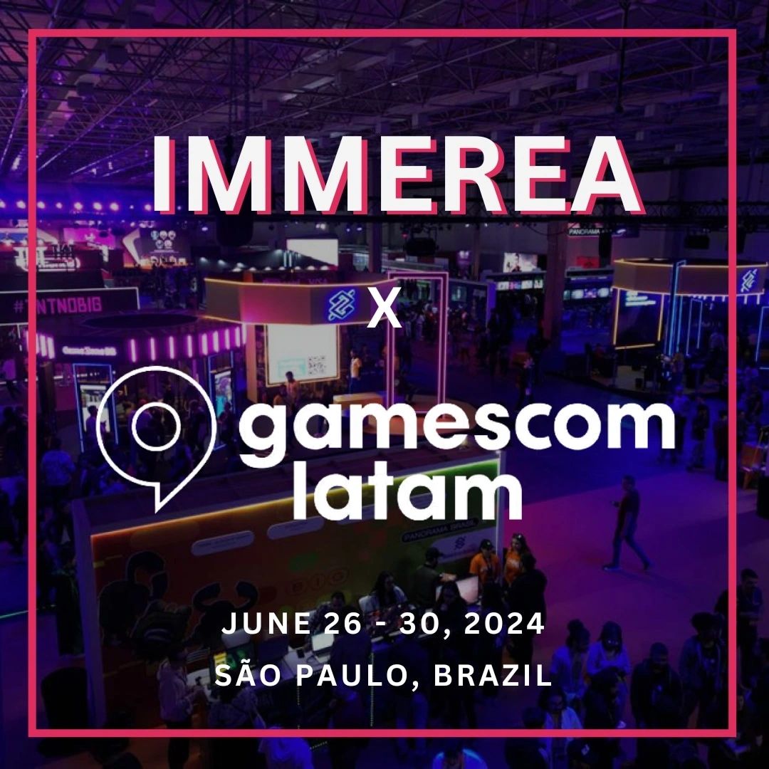 immerea.studio (@immerea_studio) on Twitter photo ✈️🇧🇷 Back in São Paulo and very excited to be joining the first edition of <a href="/gamescomlatam/">gamescomlatam</a> and the <a href="/BIG_Festival/">gamescom latam BIG Festival 🎮</a> for the third time!
Our Brazilian co-founder <a href="/flavia_mazz/">Flavia Mazzanti</a> will be there from June 26 - 30, let's meet! 🙌
#gamescomlatam #gamedev #vrgames ✈️🇧🇷 Back in São Paulo and very excited to be joining the first edition of <a href="/gamescomlatam/">gamescomlatam</a> and the <a href="/BIG_Festival/">gamescom latam BIG Festival 🎮</a> for the third time!
Our Brazilian co-founder <a href="/flavia_mazz/">Flavia Mazzanti</a> will be there from June 26 - 30, let's meet! 🙌
#gamescomlatam #gamedev #vrgames