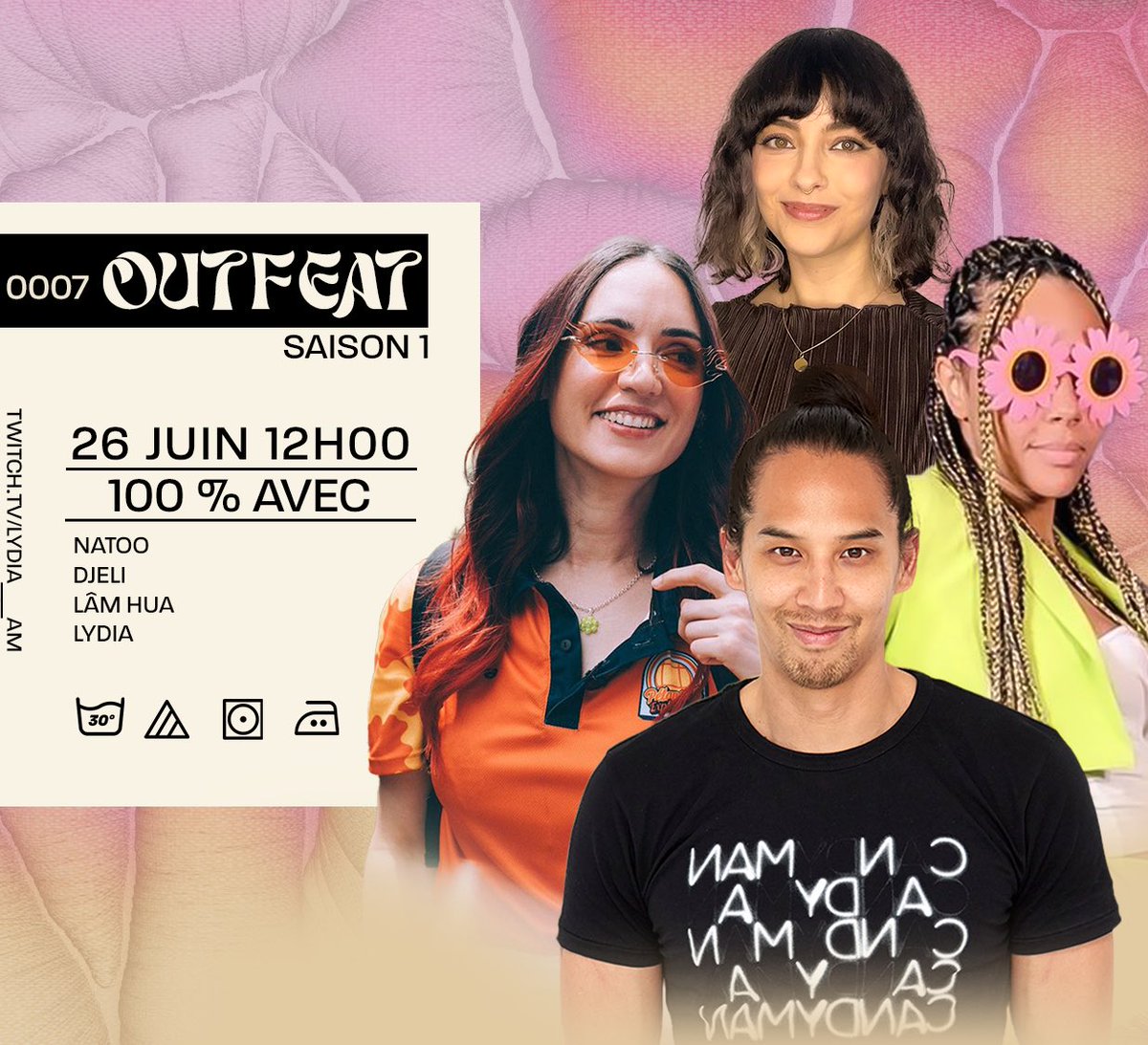 outfeatshow's tweet photo. Rdv demain 12h pour la 7eme émission d’Outfeat en compagnie de nos invités @Nato_o et @DjeliBonbon !! On a hâte !! https://t.co/o7ButTBAPl