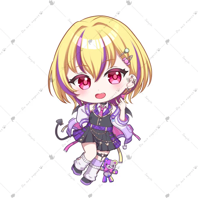 【お仕事】lx所属安喰ヨハネ様( )の新衣装&新SDお仕立てさせて頂きました! 少し幼くなったギャルヨハネちゃんです