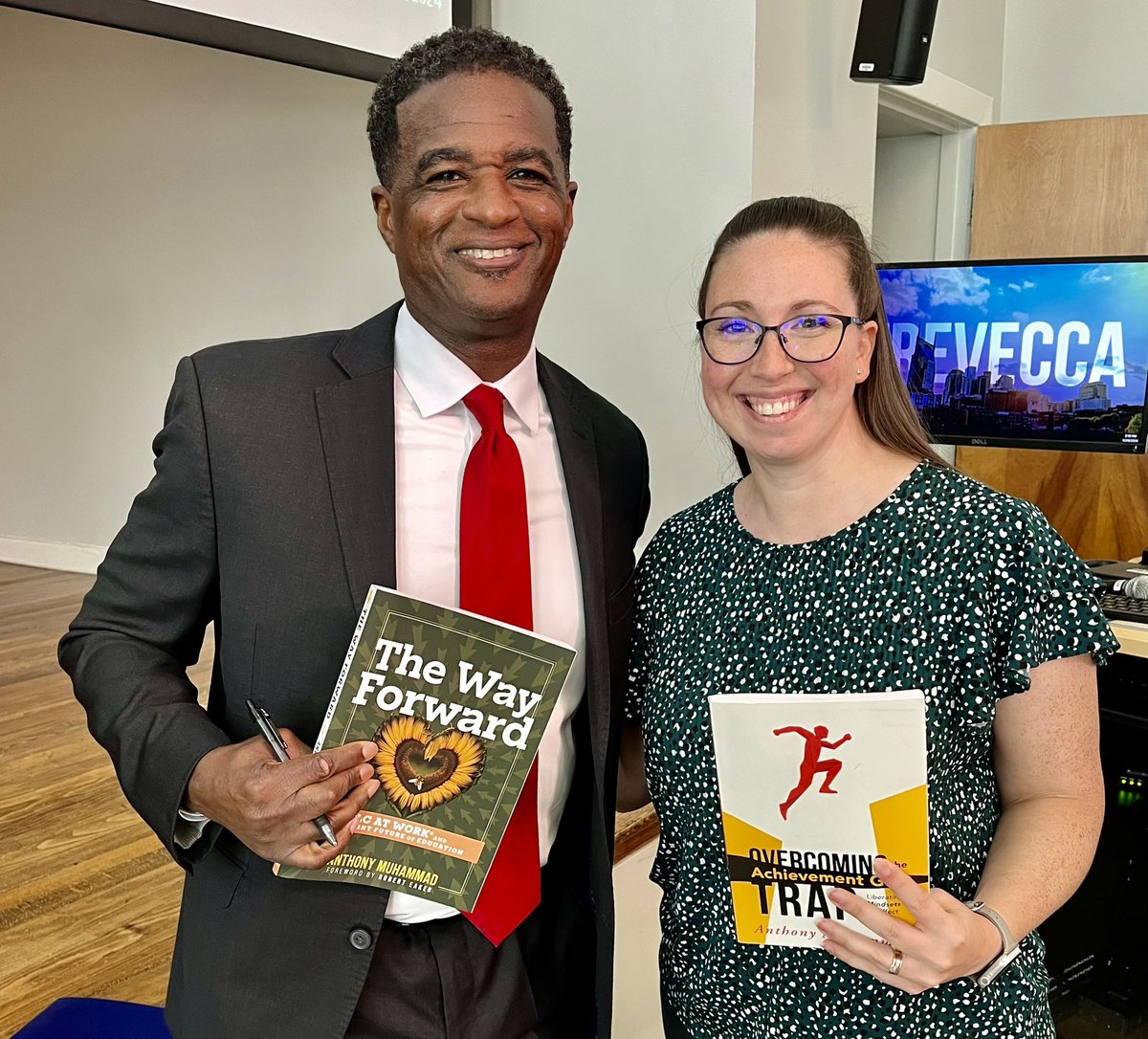 Stephanie Miller (@smiller_educ8or) on Twitter photo From reading/tweeting to meeting Dr. Muhammad <a href="/newfrontier21/">Dr. Anthony Muhammad</a>! We had an amazing kickoff to our week of Leadership Institute for <a href="/STEMPREP/">STEM Prep Academy</a> leaders to ensure we are “Moving from PLC Lite to PLC Right”. Looking (The Way) forward to our book study this year & the impact on students. From reading/tweeting to meeting Dr. Muhammad <a href="/newfrontier21/">Dr. Anthony Muhammad</a>! We had an amazing kickoff to our week of Leadership Institute for <a href="/STEMPREP/">STEM Prep Academy</a> leaders to ensure we are “Moving from PLC Lite to PLC Right”. Looking (The Way) forward to our book study this year & the impact on students.