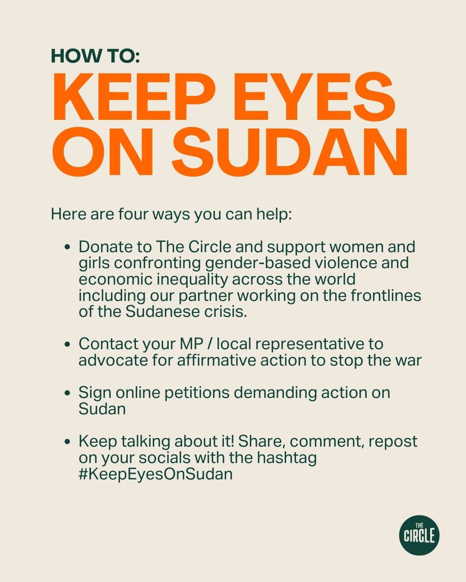 🟠Here are four ways you can take action now #KeepEyesOnSudan #Sudan