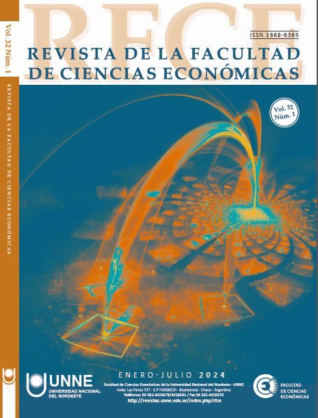 PRESENTACIÓN: Vol. 32, Núm. 1, (2024) de la Revista de la Facultad de Ciencias Económicas, Universidad Nacional del Nordeste, Argentina. ISSN 1668-6365 (formato digital), disponible en:
revistas.unne.edu.ar/index.php/rfce