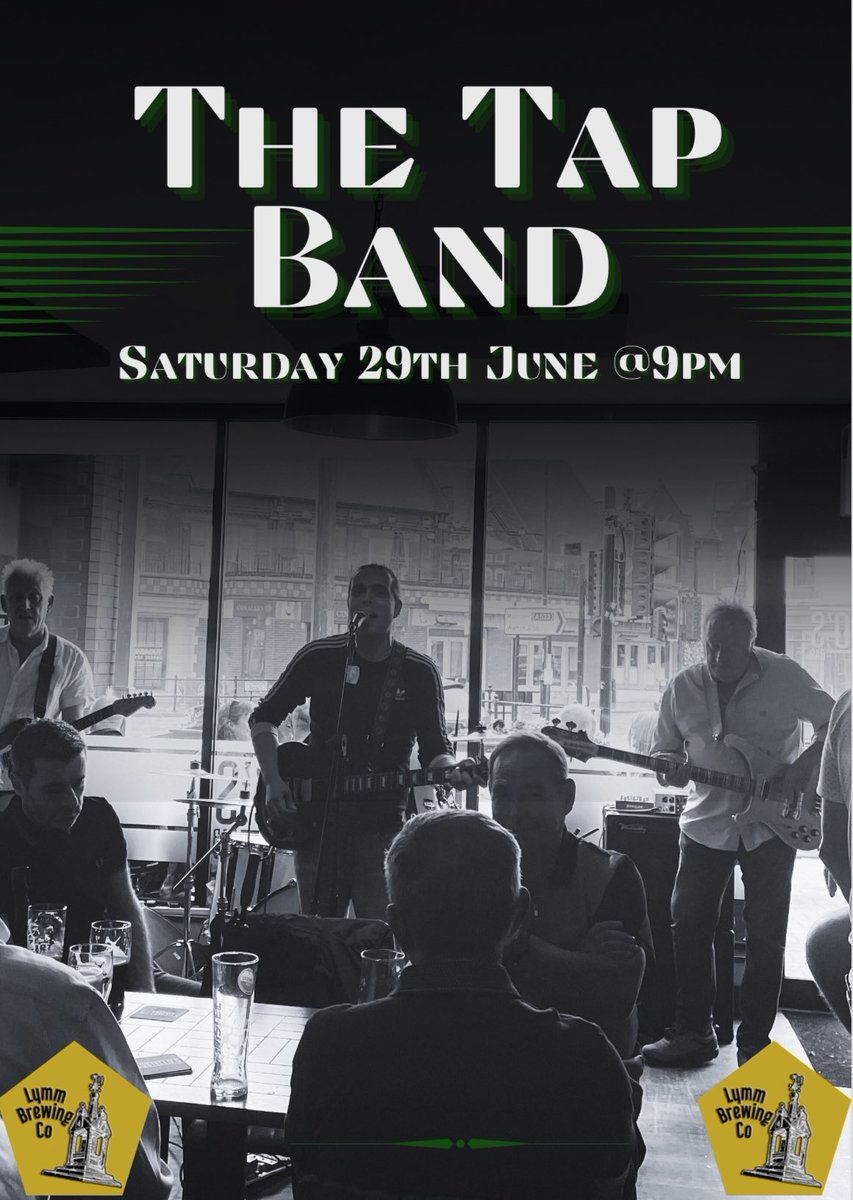 We have the fantastic Tap Band performing here on Saturday 29 June @ 9PM. You will be familiar of this band from our fortnightly Open Mic Nights. Fronted by The Brewery Tap’s Manager, these guys will get you singing and dancing!
