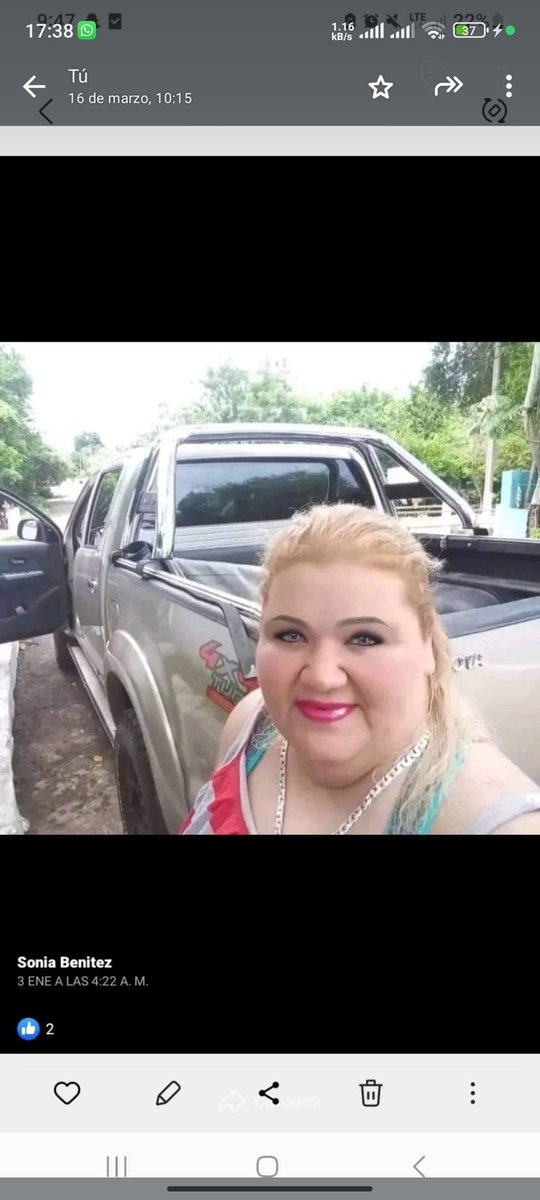 Quiero pedir un favor a la gente. Esta señora, que se hace llamar Sonia Benítez, dice ser funcionaria enfermera de IPS (preguntamos y no figura en ningún lugar), se hace pasar por gestora administrativa. El señor Antonio león (víctima de esta señora), le entregó más de 20 mill.