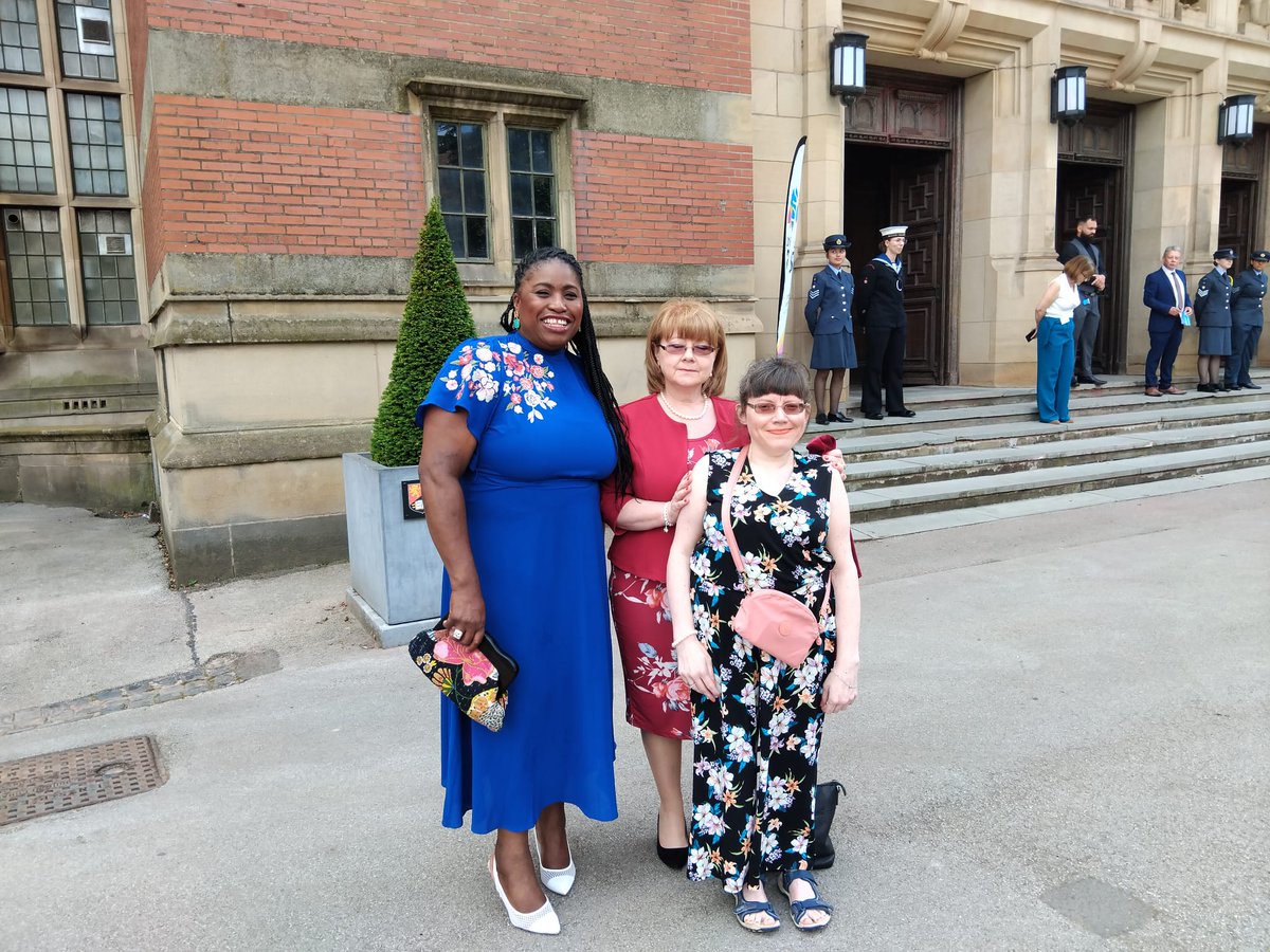 Here is Nuala, Bridget (mum) and Joyce looking spiffing at the 50 for 50 WM Big Thank You Bash at The University of Birmingham hosted by West Midlands Lieutenancy.  So proud of the work you do for us and the disabled people in West Midlands. #volunteering