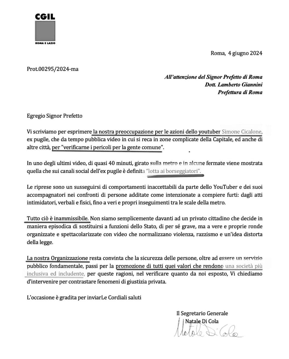 MarcoRizzo1959's tweet photo. Di Vittorio si rigira nella tomba. La Cgil di Landini difende i borseggiatori. Il segretario del Lazio, dove un lavoratore perde la vita in modo barbaro, non ha nulla di meglio da fare che stigmatizzare un pur contraddittorio influencer che insegue i ladri nella metro. https://t.co/JsskdlprE8
