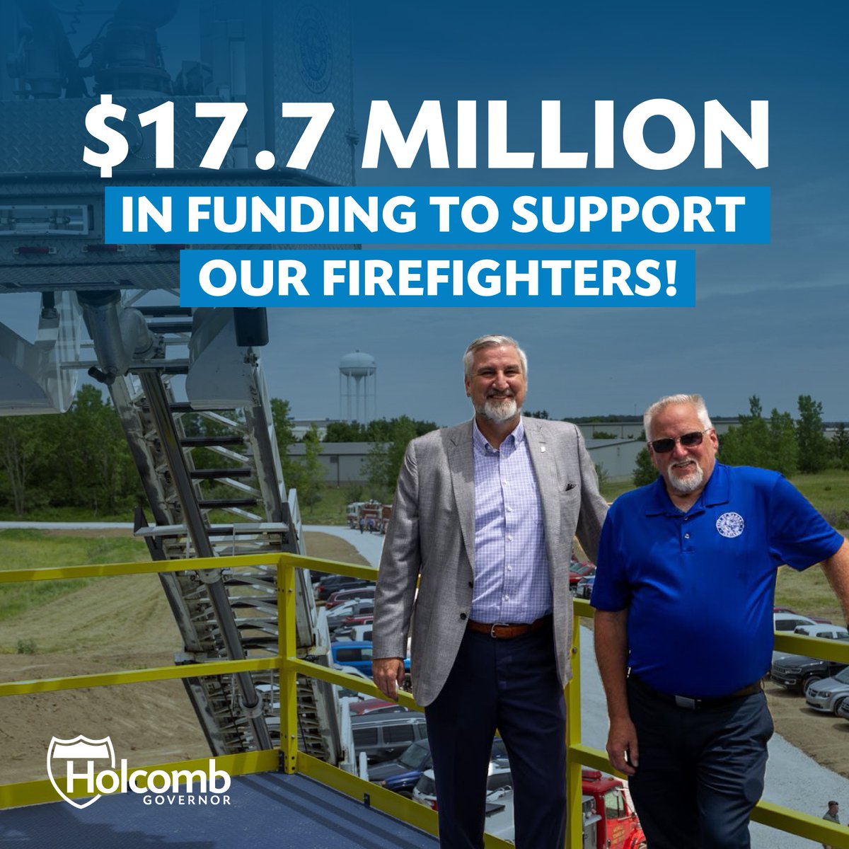 Governor Holcomb’s Next Level Agenda is rolling out $17.7 million to help fund construction for nine firefight training locations and personal protective equipment for 66 departments to eliminate training deserts across Indiana!