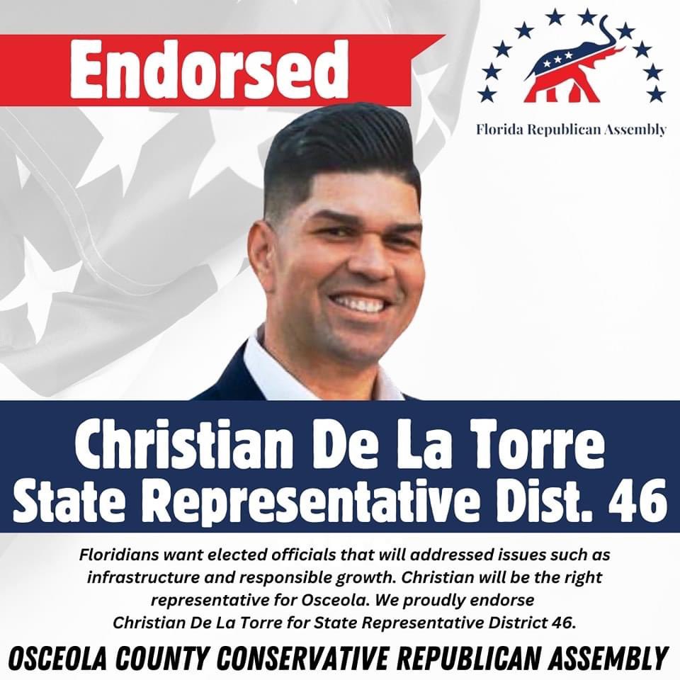 Delatorre_46's tweet photo. I am truly honored and privileged to be endorsed by the FRA family. I conclude with one of my favorite quotes: 'Fight for what is right; do not bend or break.' Principles and values are non-negotiable."
#delatorrefl46
#followers
#fightforwhatisright https://t.co/kPzJddsvyC
