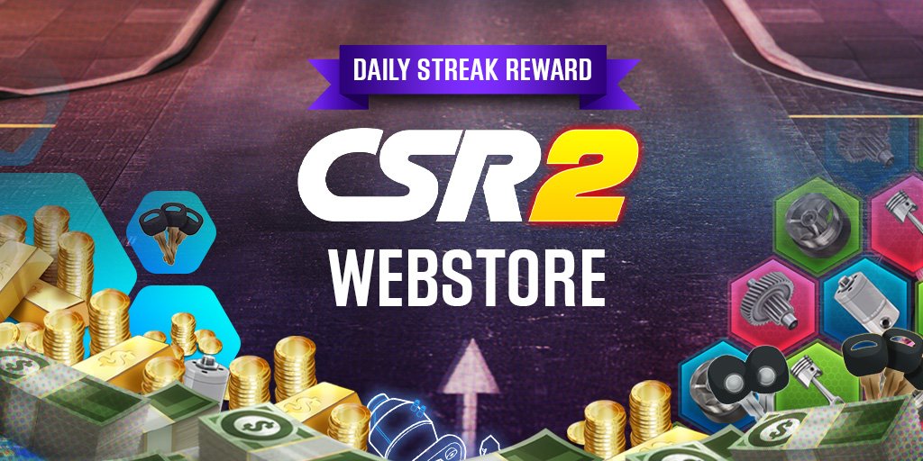 Claim your daily streak reward! 

csr-racing.com/csr2/reward-st…

#CSR2 #CSRRacing #CSR2WebStore #SpecialOffers #DailyStreak