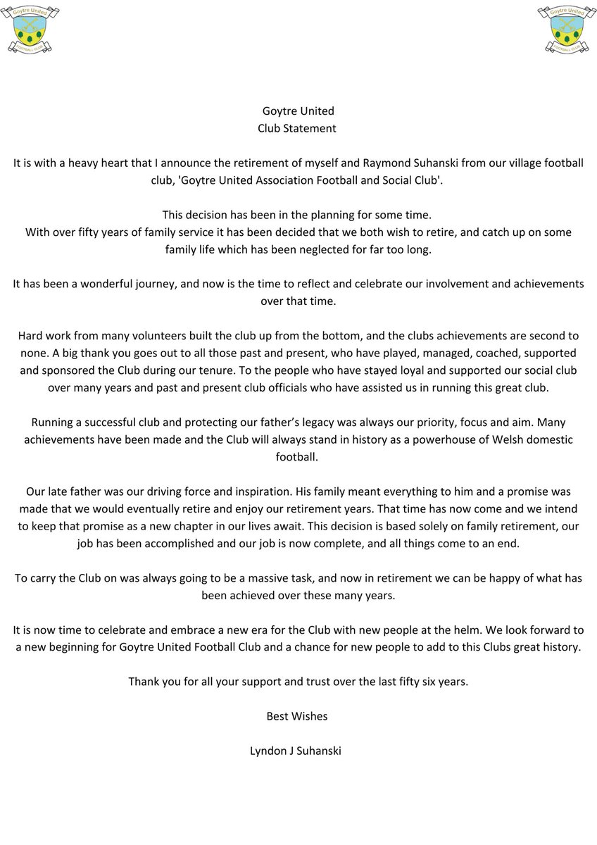 Club Announcement: Lyndon &amp; Raymond Suhanski