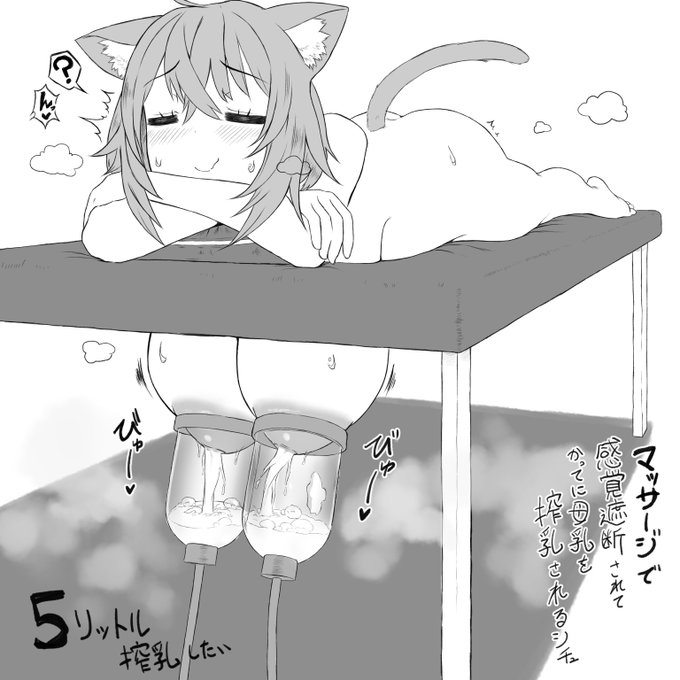 マッサージの施術中に感覚遮断で勝手に5リットルくらい搾乳されるOKYNシチュ

知らない間に部屋中が母乳の甘い匂いで充満してるってエロいよね 