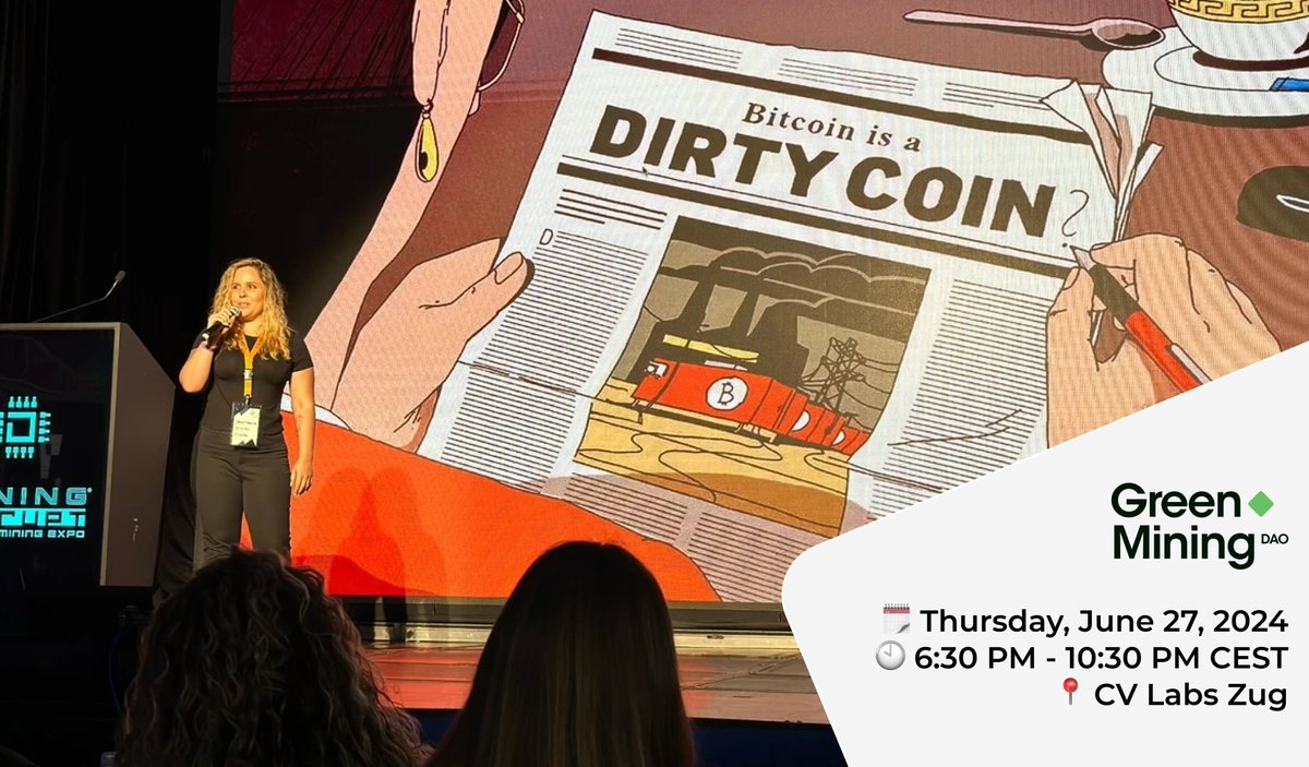 Green Mining DAO (@greenminingdao) on Twitter photo π¨ Just 2 days left until Green Mining DAO's exclusive Swiss screening of <a href="/DirtyCoinDoc/">Dirty Coin: The Bitcoin Mining Documentary</a> in Crypto Valley - Zug! π Don't miss out on after-work drinks, meet & greet, the documentary screening, a Q&A, and a Bitcoin mining panel. Secure your spot now: lu.ma/b11hgt0t π π¨ Just 2 days left until Green Mining DAO's exclusive Swiss screening of <a href="/DirtyCoinDoc/">Dirty Coin: The Bitcoin Mining Documentary</a> in Crypto Valley - Zug! π Don't miss out on after-work drinks, meet & greet, the documentary screening, a Q&A, and a Bitcoin mining panel. Secure your spot now: lu.ma/b11hgt0t π