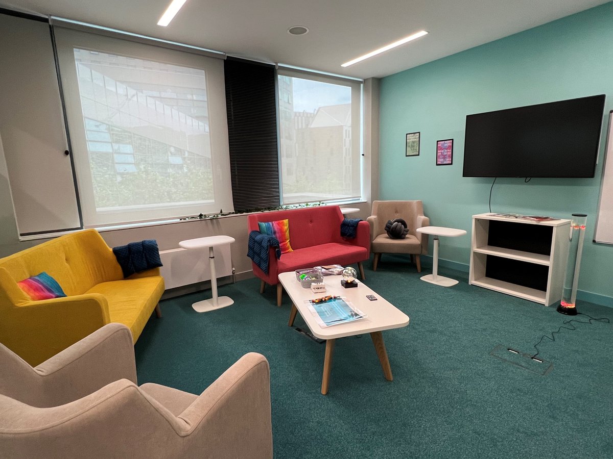 Quiet room with sensory equipment all set up for TPC2024!