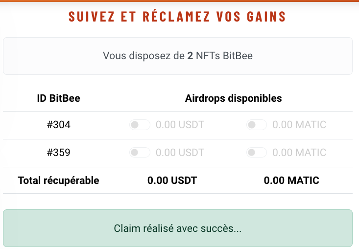 La petite distribution de <a href="/HoneyAirdrop/">Honey Airdrop 🐝🪂</a> qui tombe à pic 😏
Résultat des #airdrop de $ZK et $ZRO 😇