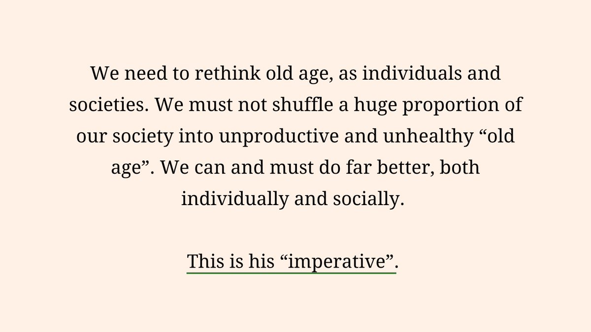We need to rethink ageing, challenging us to elevate the later years from unproductive to vibrant. Our societal approach must improve. <a href="/FT/">Financial Times</a> #longevityimperative #ageing

ft.com/content/a8f332…