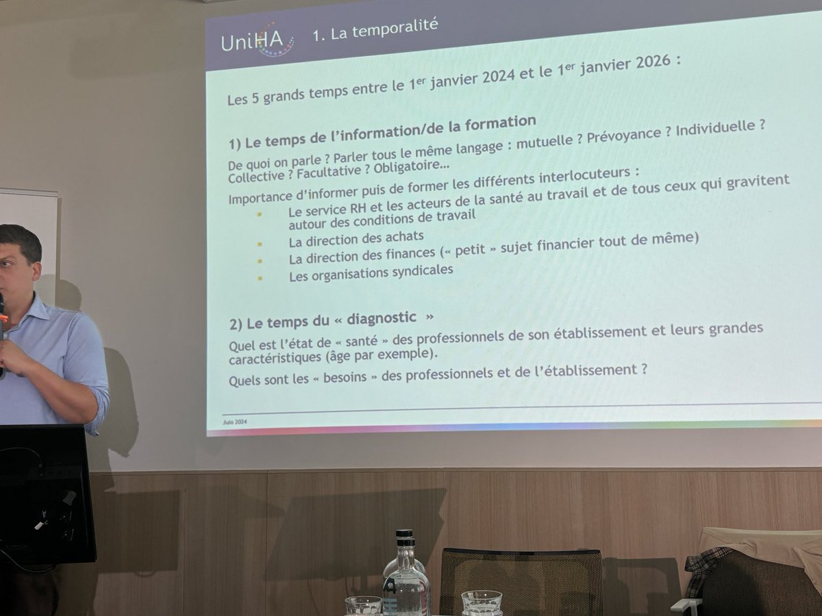 La date limite de mise en œuvre de la protection sociale complémentaire c’est juin 2026….on est déjà en retard ⏰ Prez d’ ⁦<a href="/UniHA_hopital/">UniHA</a>⁩ aux Estivales RH ⁦<a href="/CNEHfr/">CNEH</a>⁩ ⁦<a href="/ADRHESSlive/">ADRHESSlive</a>⁩