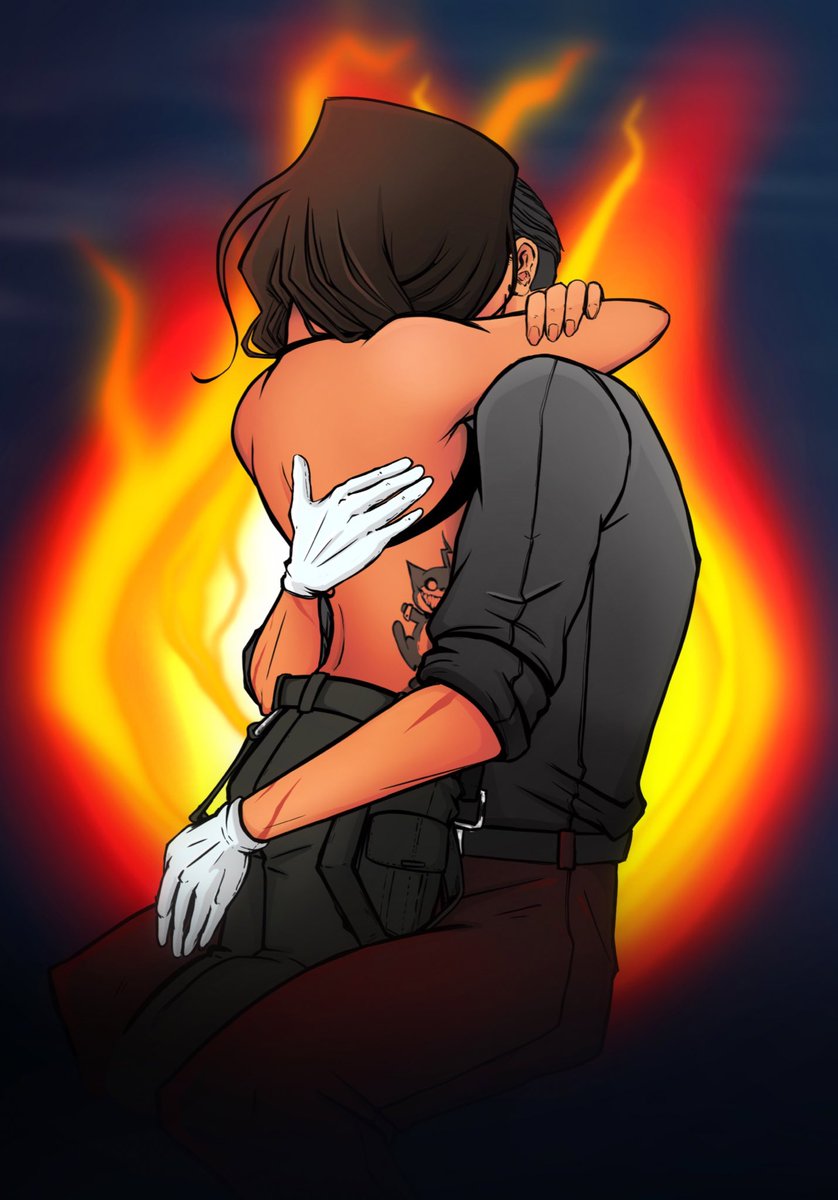TenebrousRea's tweet photo. “How scary the feeling of drowning is, in a place where there is no water. “

Twin flames. 🔥 
#chattercups #Chatterbox #Hiccups #RayMond #gtarp #nopixelfanart https://t.co/U8AMZ9oXIR