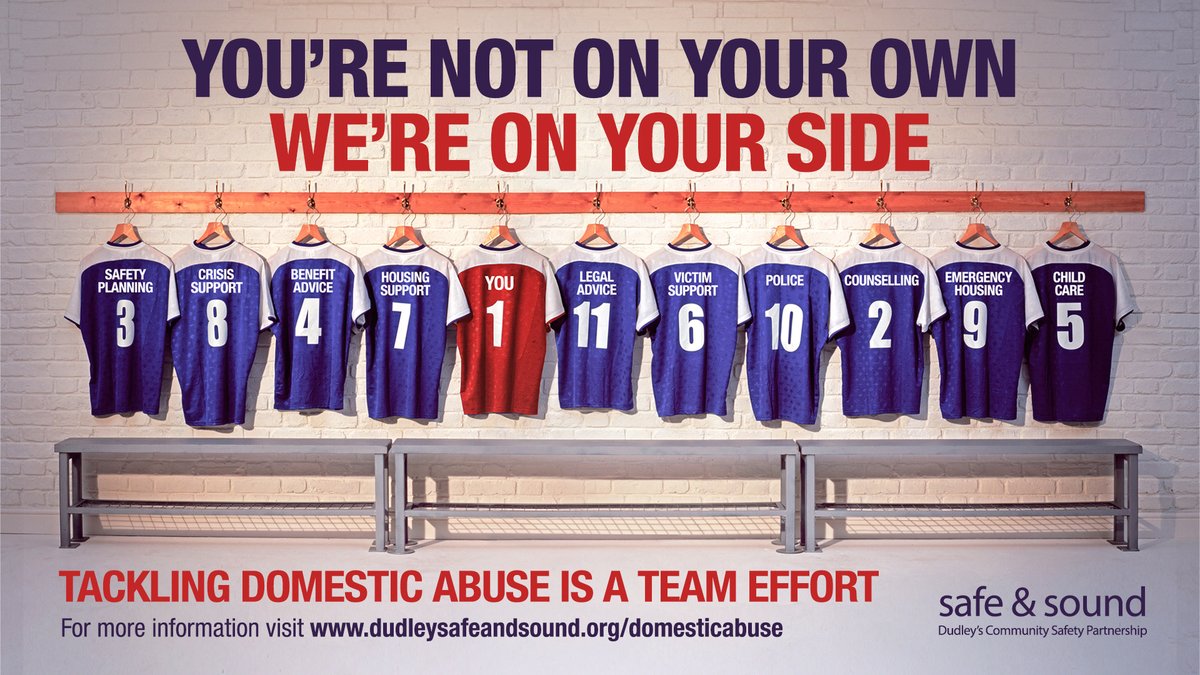 Dudley Council (@dudleymbc) on Twitter photo You’re not on your own, tackling domestic abuse is a team effort and we’re on your side, whenever you’re ready. Call 01384 455411 for help and support, or text/WA 07384 466181 (9am to 9pm weekdays). 
👉dudleysafeandsound.org/domesticabuse #safeindudley
<a href="/BCWomensAid/">Black Country Women's Aid</a> <a href="/DudleyPolice/">Dudley Police</a> <a href="/CHADD1979/">CHADD</a> You’re not on your own, tackling domestic abuse is a team effort and we’re on your side, whenever you’re ready. Call 01384 455411 for help and support, or text/WA 07384 466181 (9am to 9pm weekdays). 
👉dudleysafeandsound.org/domesticabuse #safeindudley
<a href="/BCWomensAid/">Black Country Women's Aid</a> <a href="/DudleyPolice/">Dudley Police</a> <a href="/CHADD1979/">CHADD</a>