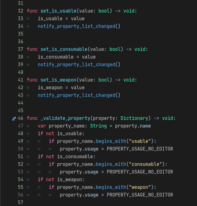 the_duriel's tweet image. #GodotEngine #GodotTips: _validate_property is quite nice. No need to be fancy. Just hide/show properties like this: