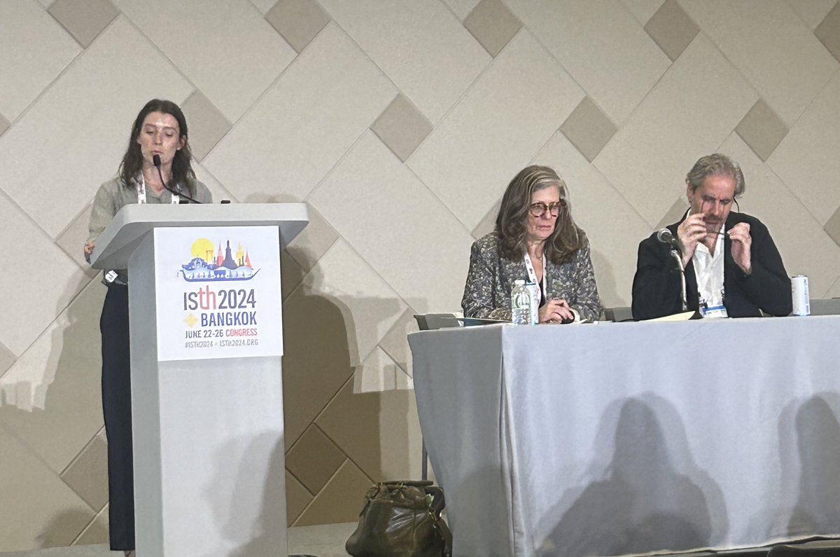 Back on the stage again - <a href="/EmilyMihalko/">Emily Mihalko</a>  as part of the strong <a href="/PittTTMRC/">Pitt Trauma & Transfusion Medicine Research Center</a>  <a href="/PittSurgery/">Pitt Surgery</a> <a href="/SMSheaLab/">Susan Shea</a> presence at #ISTH2024 #TIC session. Outstanding presentation on the science of microfluidics in #trauma and #platelet function!