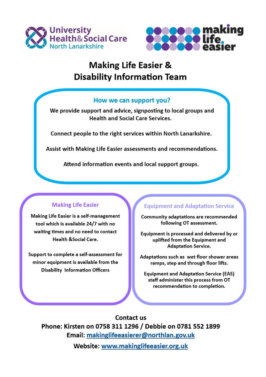 North Lanarkshire Disability Forum tweet media