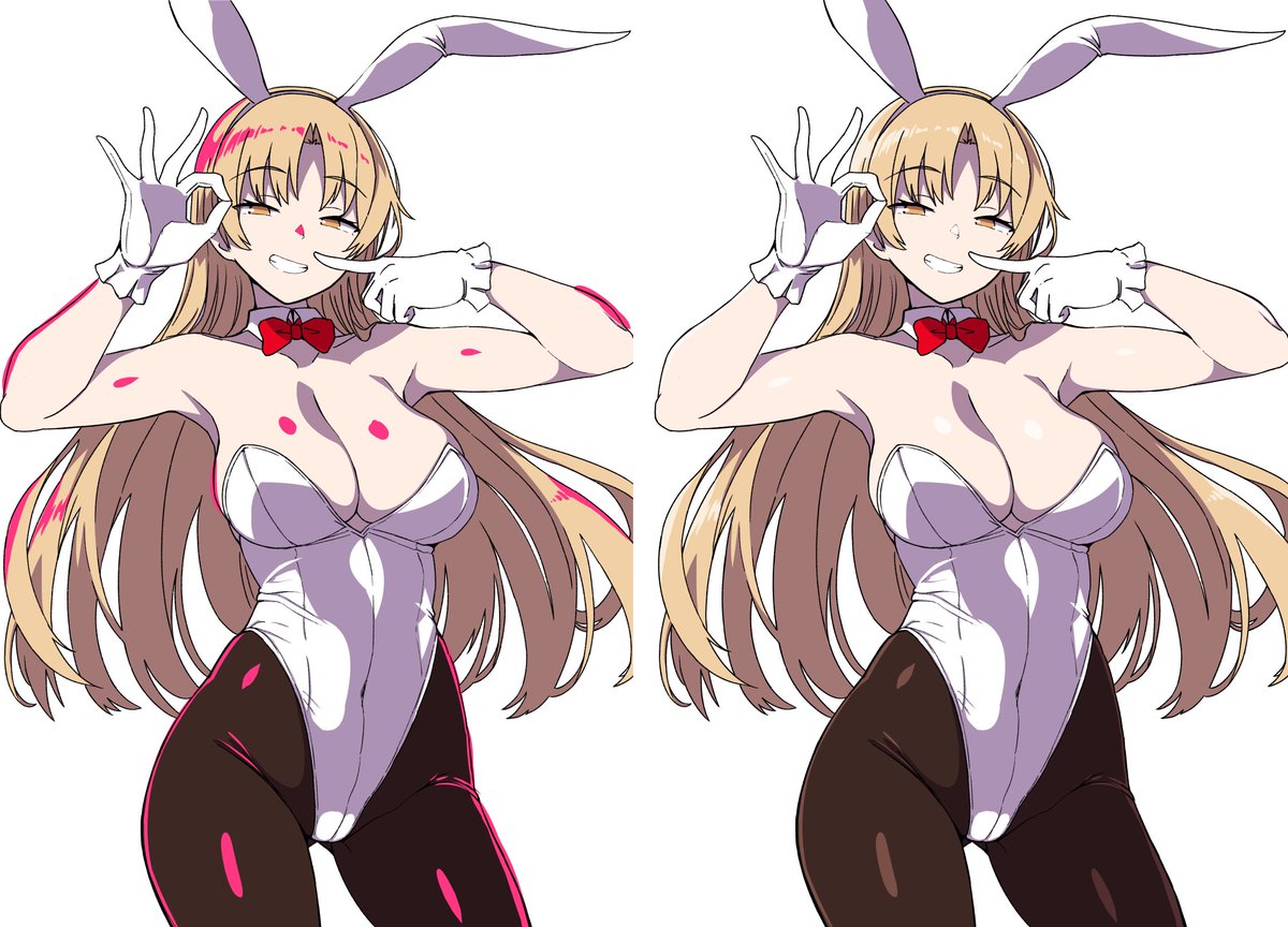 ハイライト
白にして各部位毎にオーバーレイやスクリーンや透過度調整やら適当 