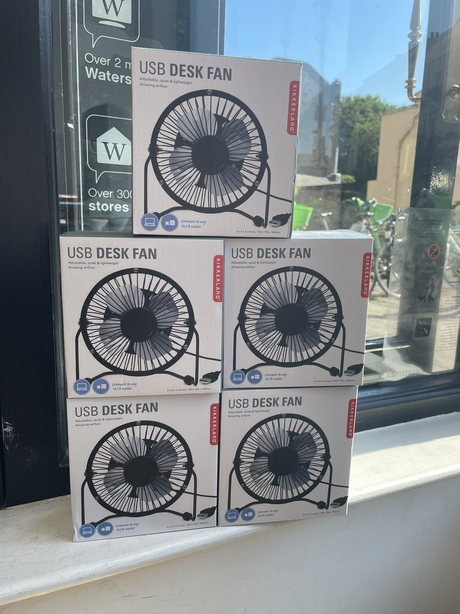 We have desk fans!