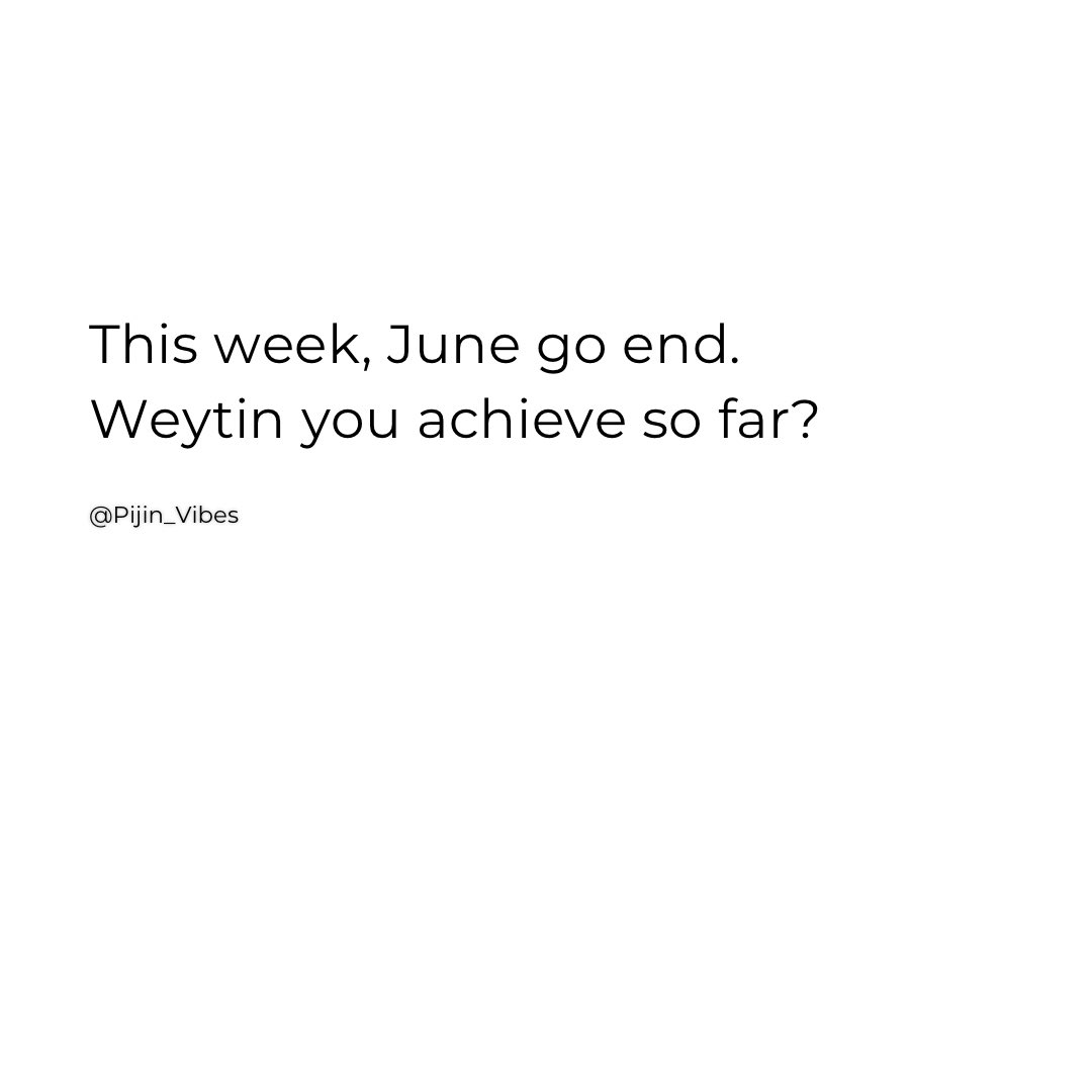 Greetings o!
#PijinVibes