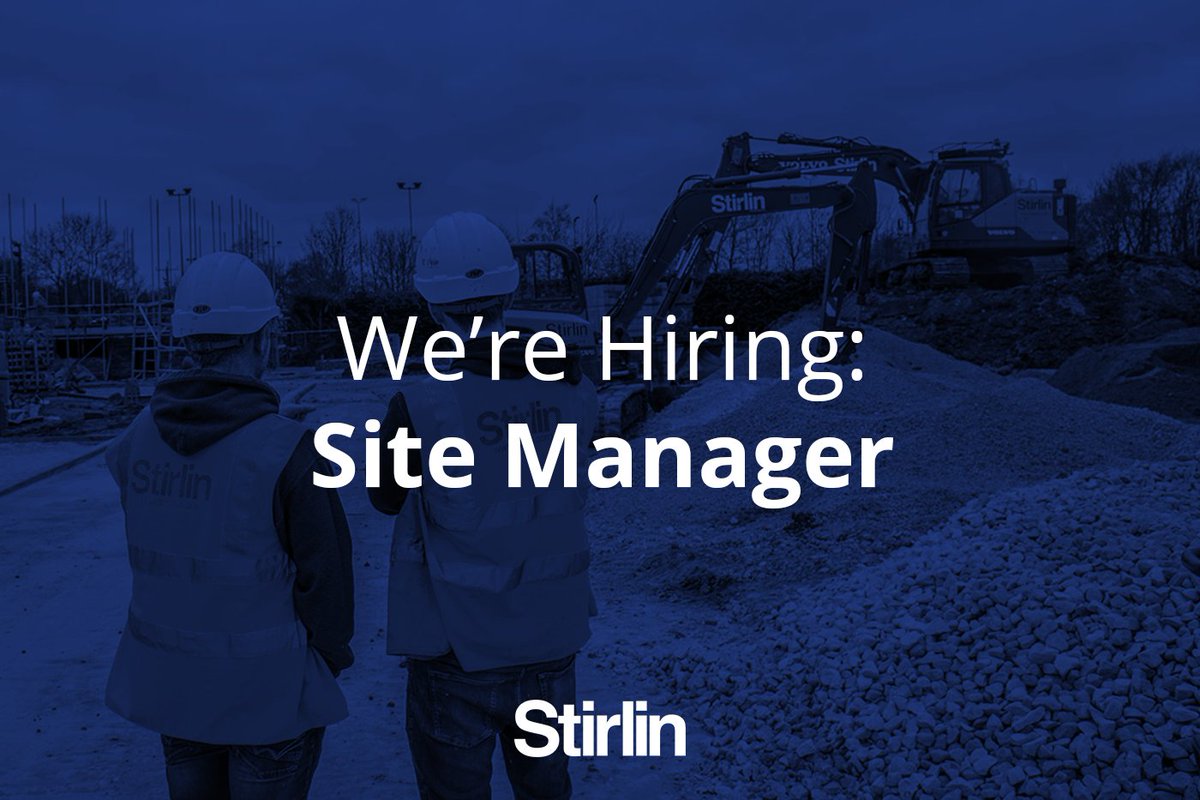JOIN OUR TEAM 💙

Due to our growing number of projects, an opportunity has arisen for an experienced Site Manager to join our team!

If you're passionate about construction &amp; ready to lead our projects to success, get in touch! 📱 01522 682752  📧 info@stirlin.com

#LincsConnect