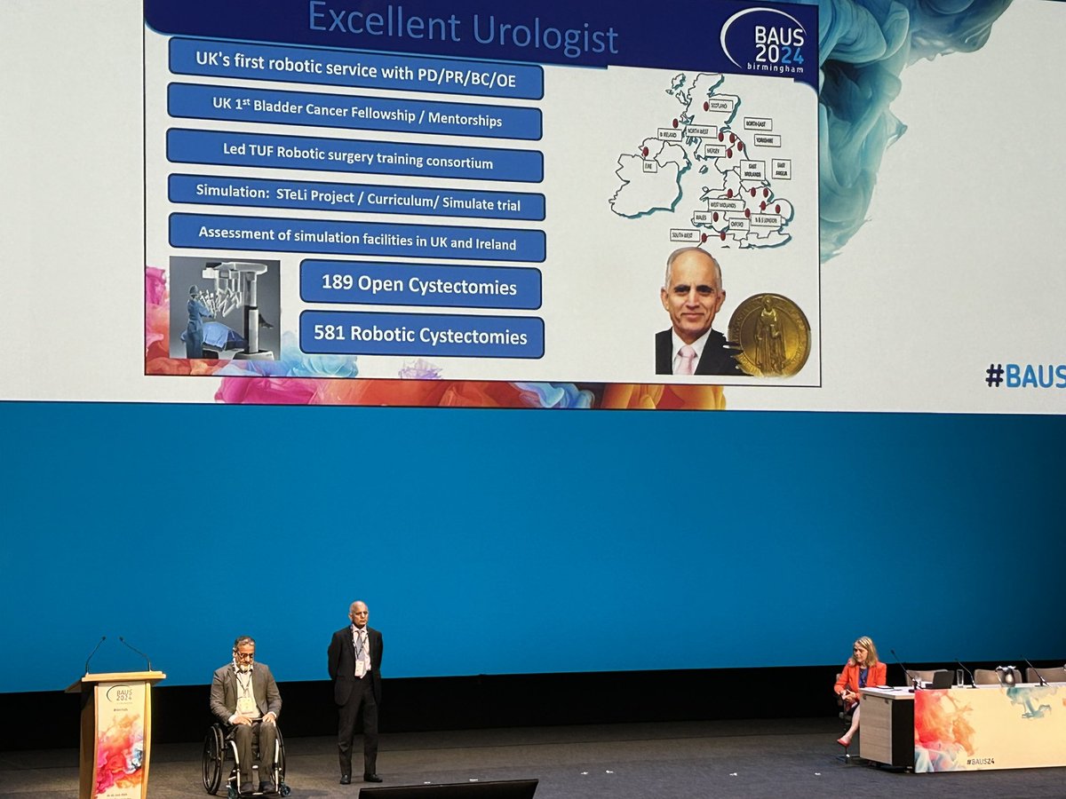 Guy's Urology News (@guysurology) on Twitter photo We couldn’t be more proud of Professor Shamim Khan OBE receiving the St Peter’s medal from @JoCresswell4 with a beautiful citation by <a href="/mobelal3/">Mohammed Belal</a> <a href="/BAUSurology/">BAUS</a> <a href="/prokarurol/">Prof. Prokar Dasgupta OBE</a> #baus2024
#legendofurology We couldn’t be more proud of Professor Shamim Khan OBE receiving the St Peter’s medal from @JoCresswell4 with a beautiful citation by <a href="/mobelal3/">Mohammed Belal</a> <a href="/BAUSurology/">BAUS</a> <a href="/prokarurol/">Prof. Prokar Dasgupta OBE</a> #baus2024
#legendofurology