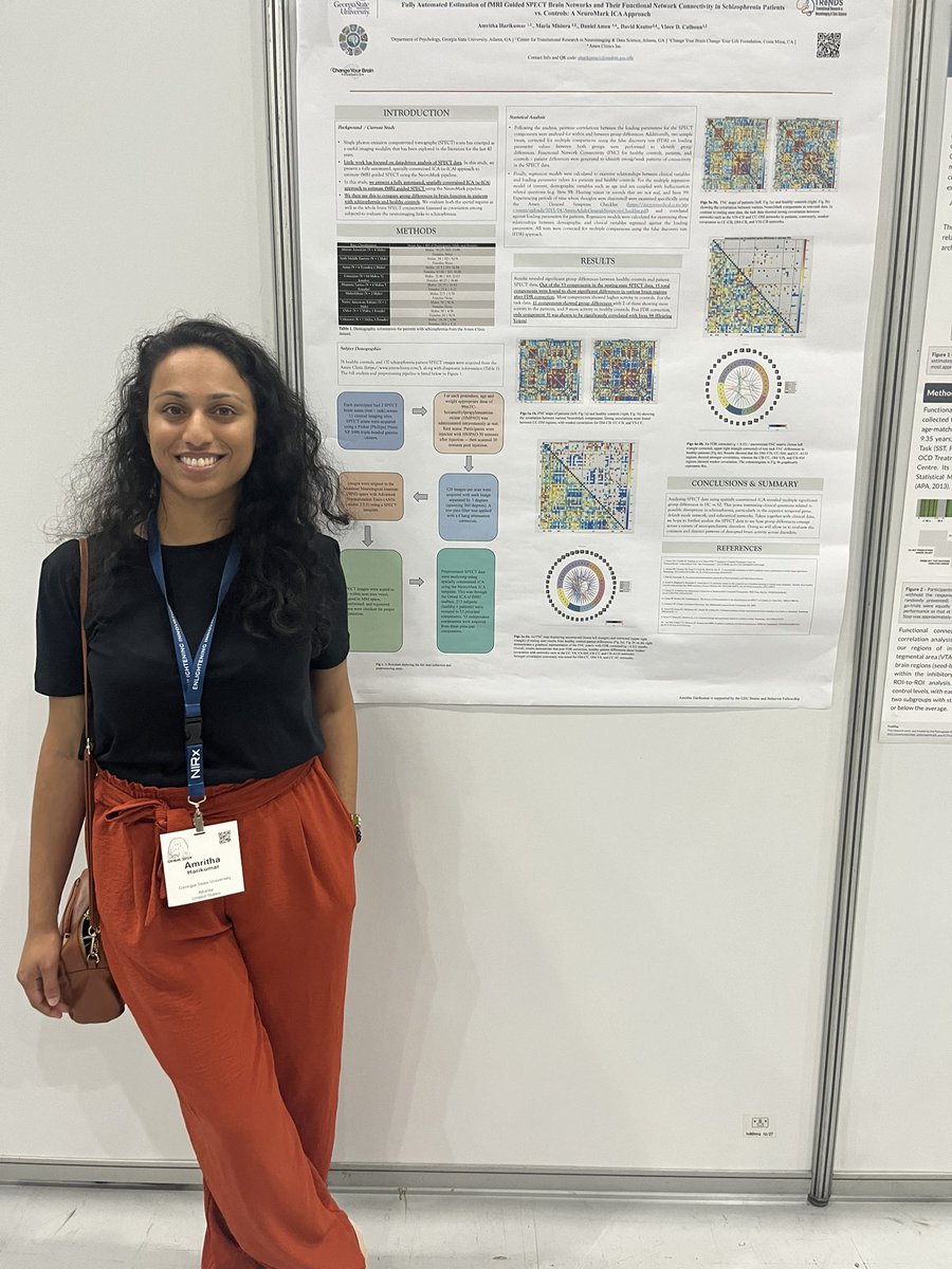 That’s a wrap for sessions 1+2 at #OHBM2024! Super grateful for the opportunity to present my dissertation work comparing SPECT / ICA approaches in schizophrenia to prior fMRI based studies. Huge thanks to <a href="/CenterTrends/">TReNDS Center 🧠📈</a> and <a href="/vdcalhoun/">Vince Calhoun @vcalhoun.bsky.social</a> for giving me this opportunity.