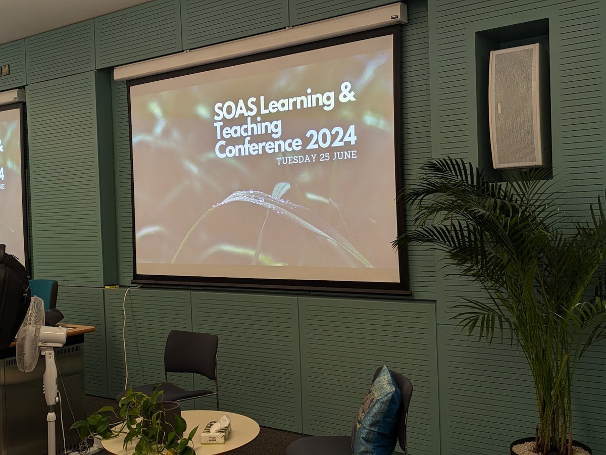 SOAS Learning &amp; Teaching conference 2024 just about to start!
<a href="/SOAS_LTD/">SOAS_LTD</a> <a href="/SOAS/">SOAS University of London</a> #learningandteaching