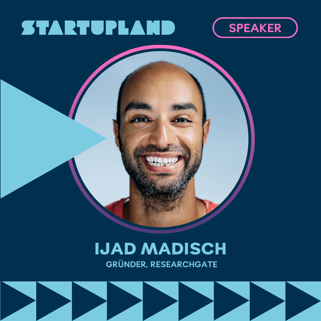 🚀 Am 6. November reisen wir ins #Startupland. Und <a href="/IjadMadisch/">Ijad Madisch</a>, Gründer von <a href="/ResearchGate/">ResearchGate</a>, einem “Netzwerk, das die Welt der Wissenschaft verbindet”, kommt mit.

🎫 Buche jetzt Deine Reise ins Startupland zum attraktiven Early-Bird-Preis: startupland.de/#tickets