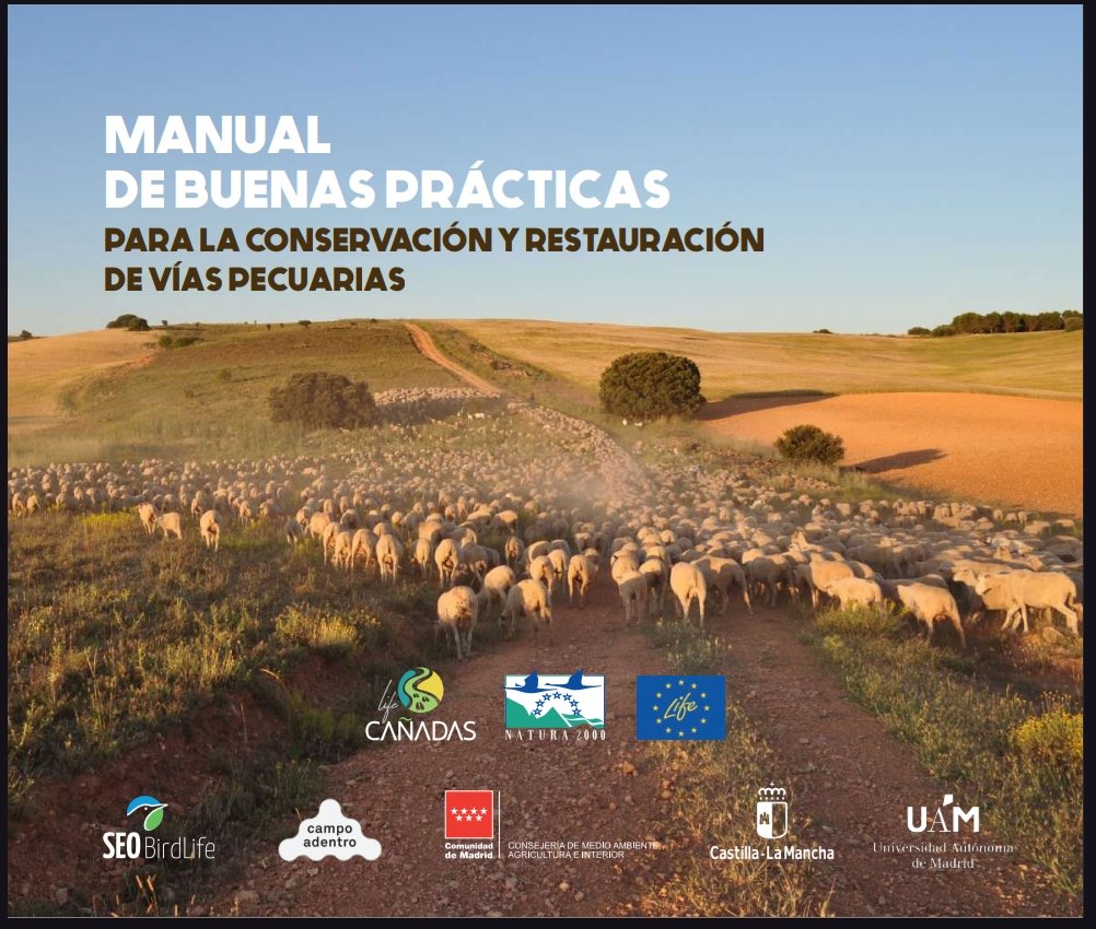 Manual de Buenas Prácticas para la Restauración de vías Recuarias de <a href="/LifeCanadas/">LIFE CAÑADAS</a> .