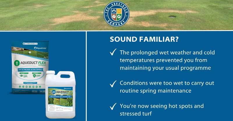 AquatrolsEurope's tweet photo. 🔥 Feeling the heat? When the weather flips from cool &amp; wet to hot &amp; dry in the blink of an eye, it's hard to adjust and chances are, your #turf feels the same way! If there was ever a time to see how your #sward copes with stress, it's now. #Aqueduct #AqueductFlex #TurfManager